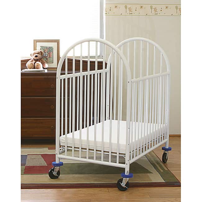 LA Baby Mini Portable Crib with Mattress