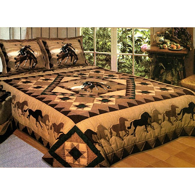 Country Cowboy 3-piece Quilt Set - Free Shipping Today ...