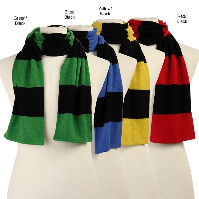 Himalaya Trading Company Cashmere Mens Varsity Stripe Scarf 