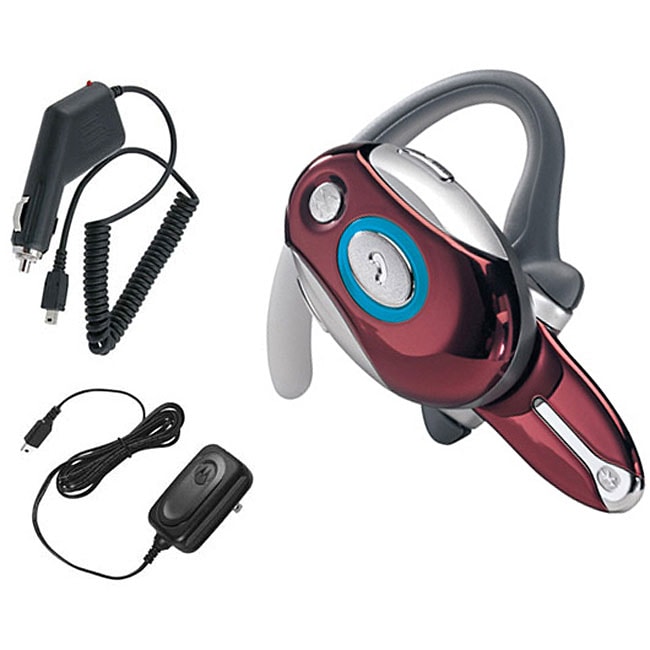 Motorola H700 Hot Red Bluetooth Mobile Headset Kit  