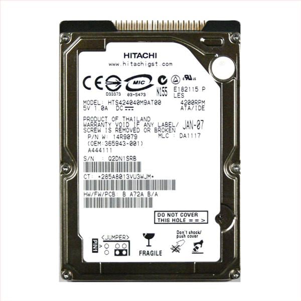 Hitachi HTS424040M9AT00 Travelstar Hard Drive  