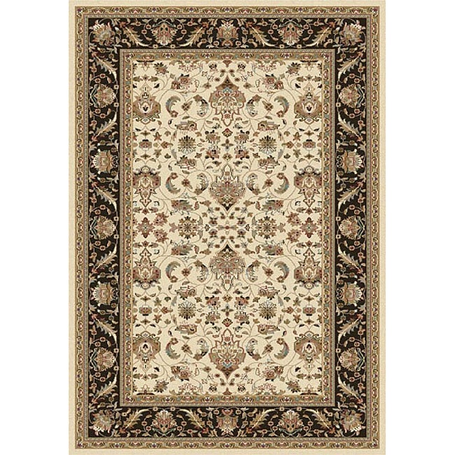 Machine made Golestan Boteh Cream Rug (2' x 3'11) Accent Rugs