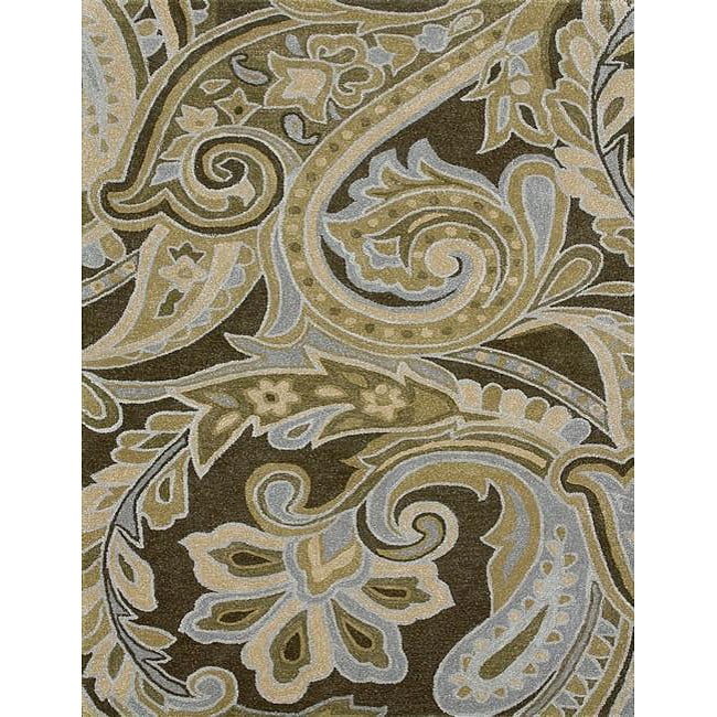 Tufted Kali Paisley Polyacrylic Rug (76 x 96)  