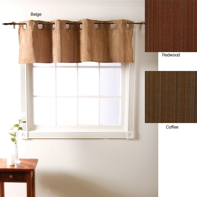 Chenille Striped Grommet Valance (60 in. x 16 in.)  