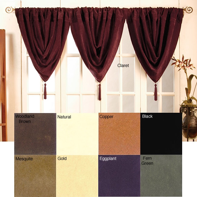 Velvet Waterfall Valance (45 in. x 38 in.)