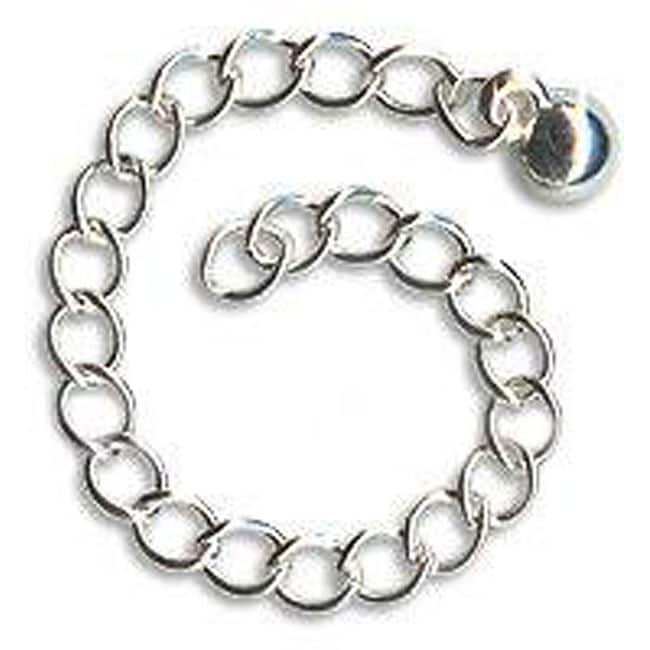 Silverplated 3 inch Chain Necklace Extenders (Case of 10)  