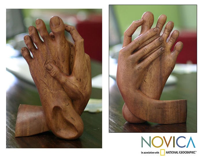 Wood Take Action Statuette (indonesia)