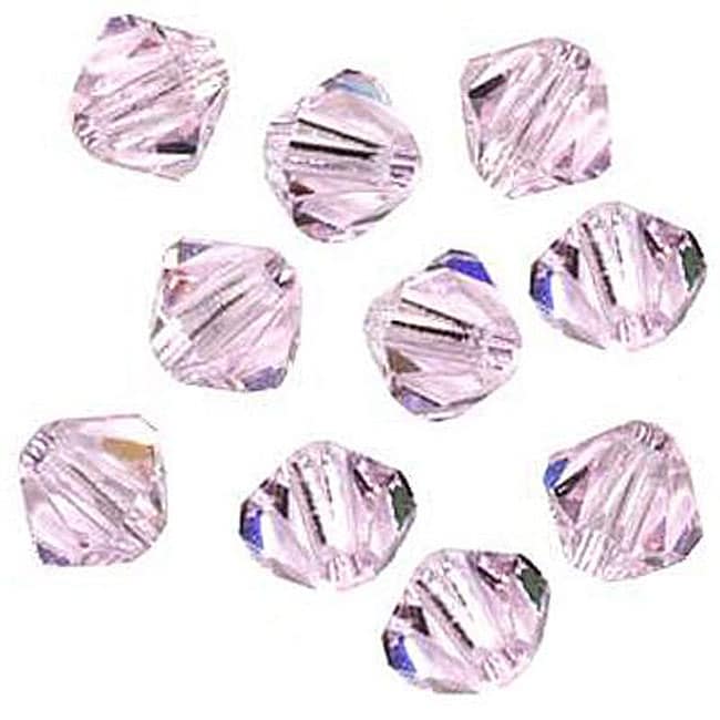  Crystal 4 mm Rosaline Bicone Beads (Case of 50)  