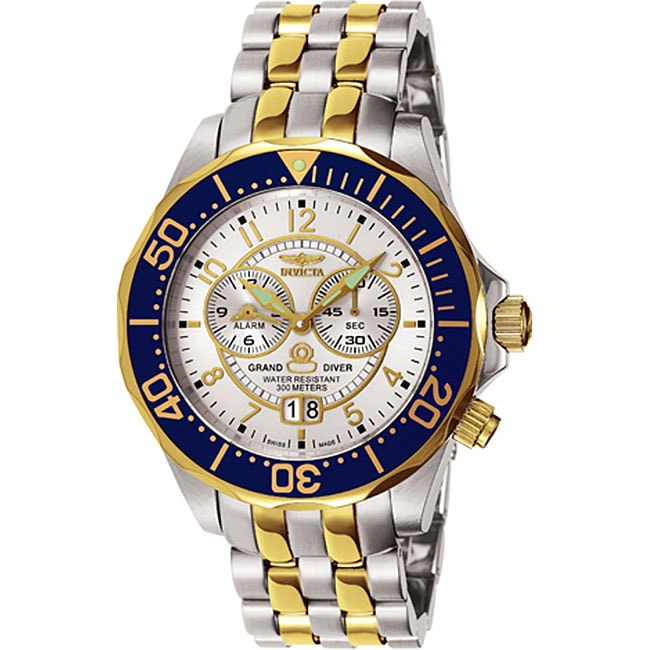 Invicta Mens Grand Diver Two tone Watch  