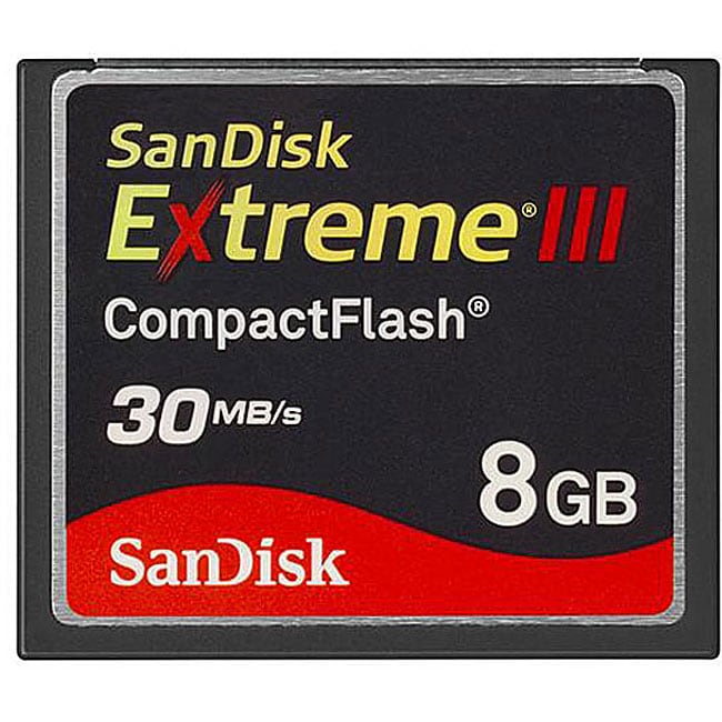 SanDisk Extreme III 8GB Compact Flash Card Free Shipping Today 