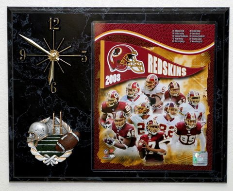 2008 Washington Redskins Picture Clock Football