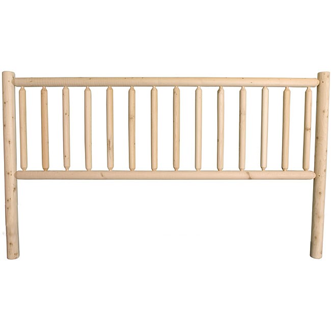 Shop Rustic Log Pole Cedar King Bed Headboard Ships To Canada