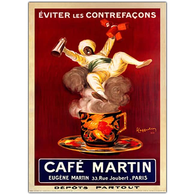 Leonetto Cappiello Cafe Martin Framed Art  