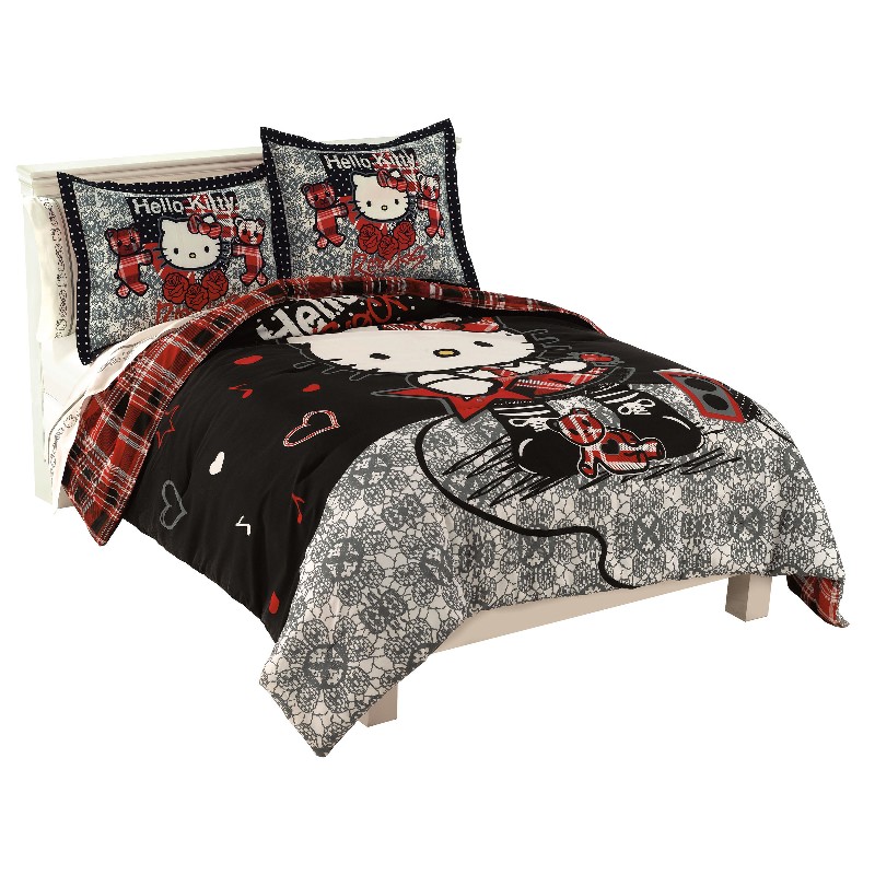 Shop Hello Kitty Rocker Full Queen Comforter Set Overstock