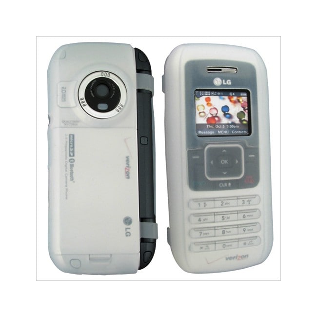 Silicone Skin Case for LG enV VX 9900, Clear White  