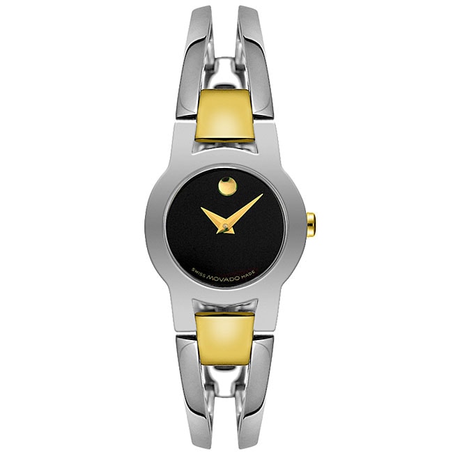 Movado Womens Amorosa Two tone Bangle Watch  