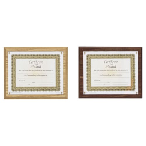 Wood Award Plaque Kit, 13x10 1/2, Walnut Finish (Each)