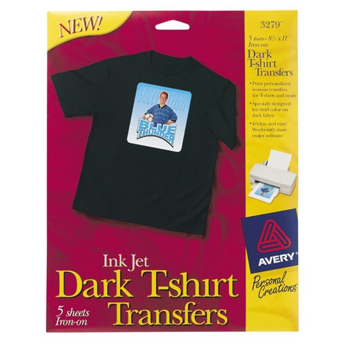 Avery Dark TShirt IronOn Transfers (pack of 5) Free Shipping On