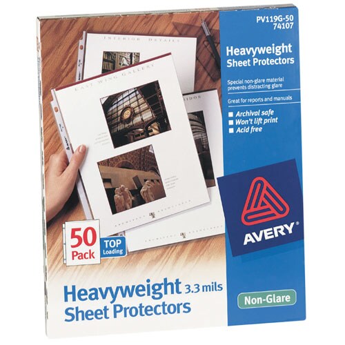   Protectors, Heavyweight, Non Glare, 200 Ct, Clear (bulk pack of 1000