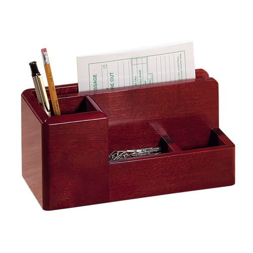 Desk Organizer, Mahogany  