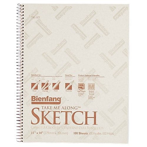 Wirebound Sketch Pad, 50 lb., 11''x14'' (Pad) RSA Drawing & Art Pads