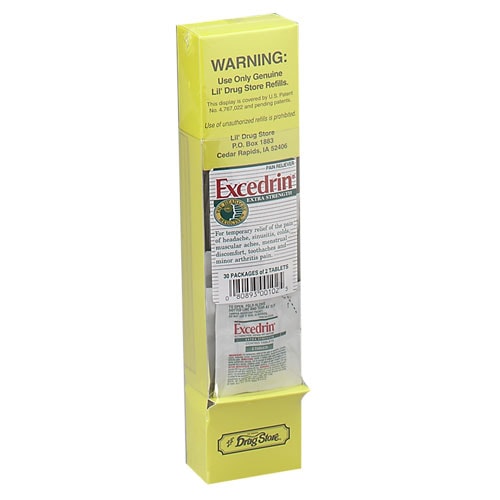 Excedrin Extra Strength Tablets, Single Dose Packets (Box of 30