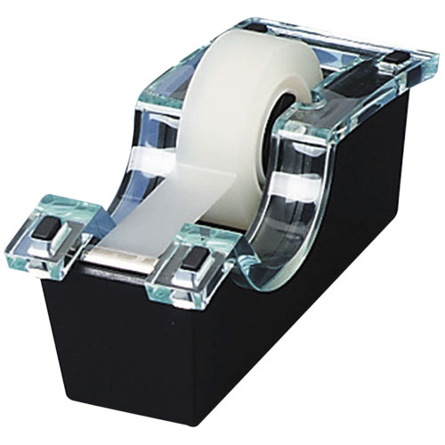 Scotch Tape Dispenser, Holds 1/2''3/4'' Wide, Clear/Black (Each) Free Shipping On Orders Over