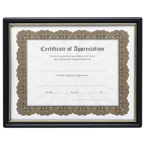 Certificate Of Appreciation Frame, (Each)   Shopping   Top