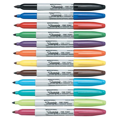 Sharpie Permanent Marker, Fine Point, Purple Ink (bulk pack of 144) - Bed  Bath & Beyond - 1728734