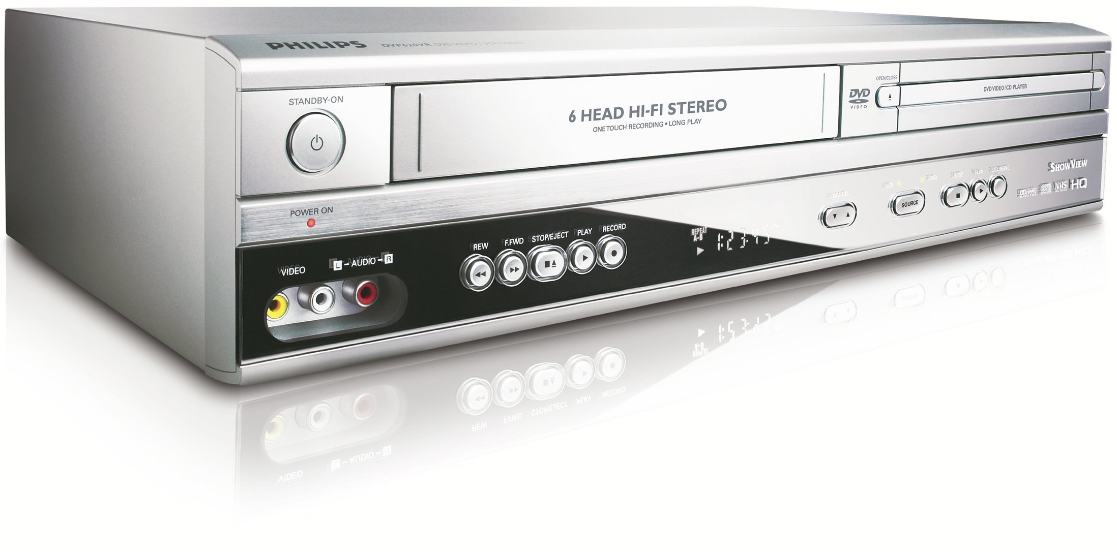 Philips Dvd Player Vcr Combo With Remote 4 Head Vhs Progressive Scan 8F8