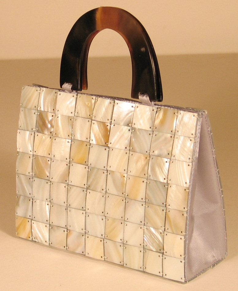 Handmade Mother-of-Pearl Square Evening Purse - Overstock Shopping ...