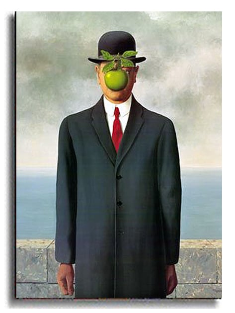 The Son of Man by Magritte Stretched Canvas Art - Overstock - 1863555