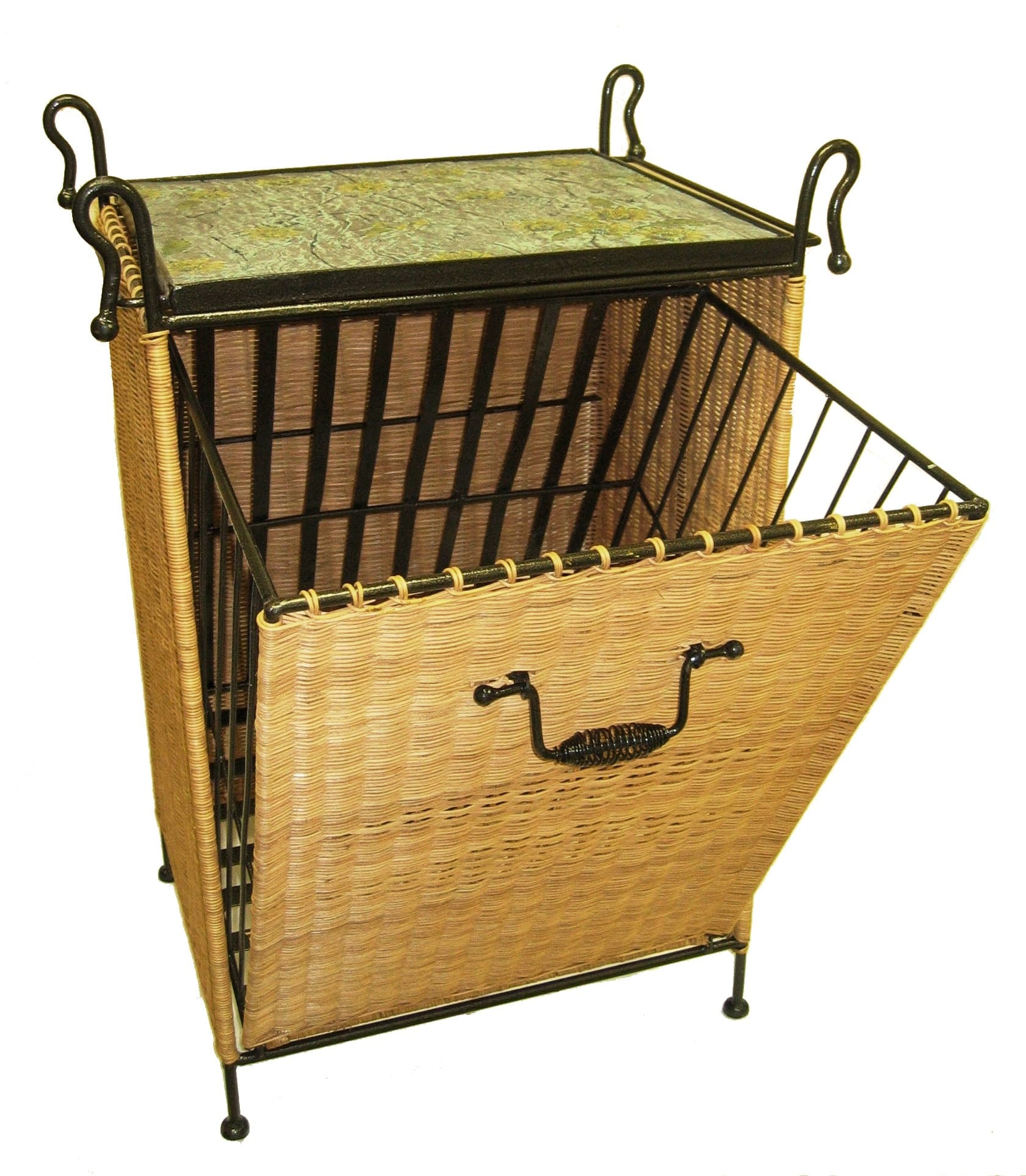 Set of Two Iron & Wicker Resin Laundry Hampers Bed Bath & Beyond