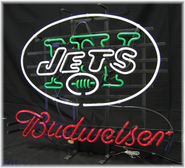 Budweiser NY Jets Neon Bar Sign - Bed Bath & Beyond - 2520299