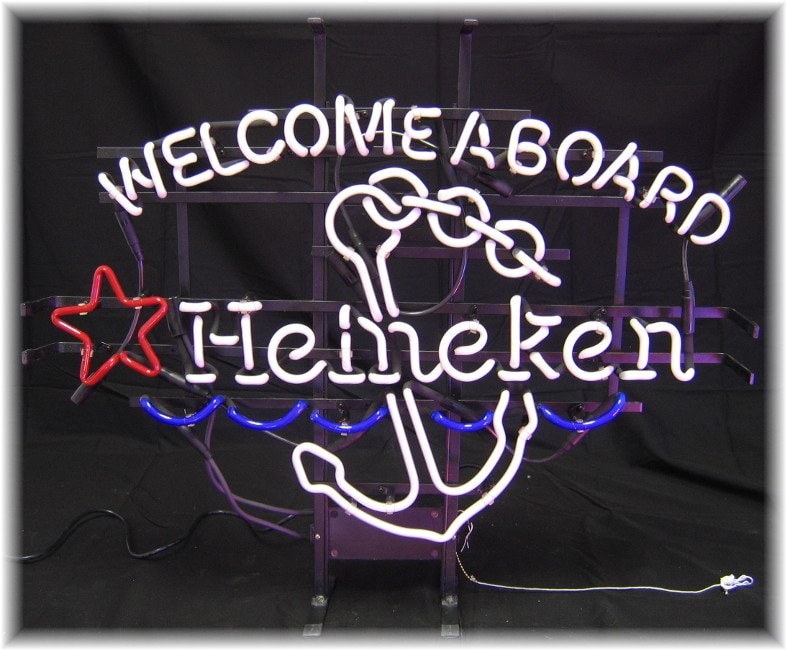 Heineken Welcome Aboard Anchor Neon Bar Sign - Bed Bath & Beyond