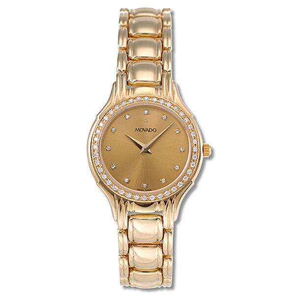 Movado Collection Women's 14k Gold Quartz Watch - 10803877 - Overstock ...