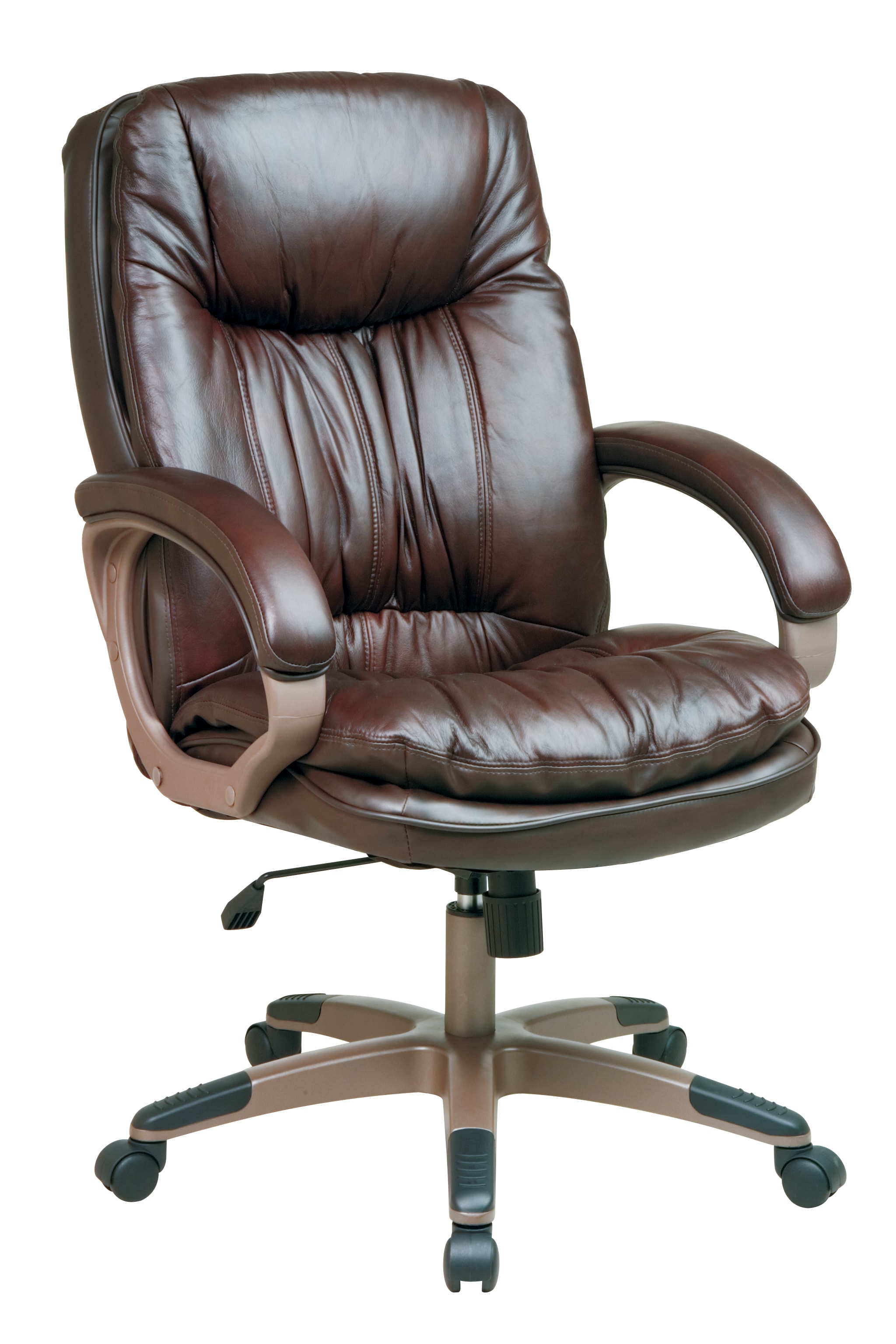 Office Star Executive Full Grain Leather Chair - Bed Bath & Beyond ...