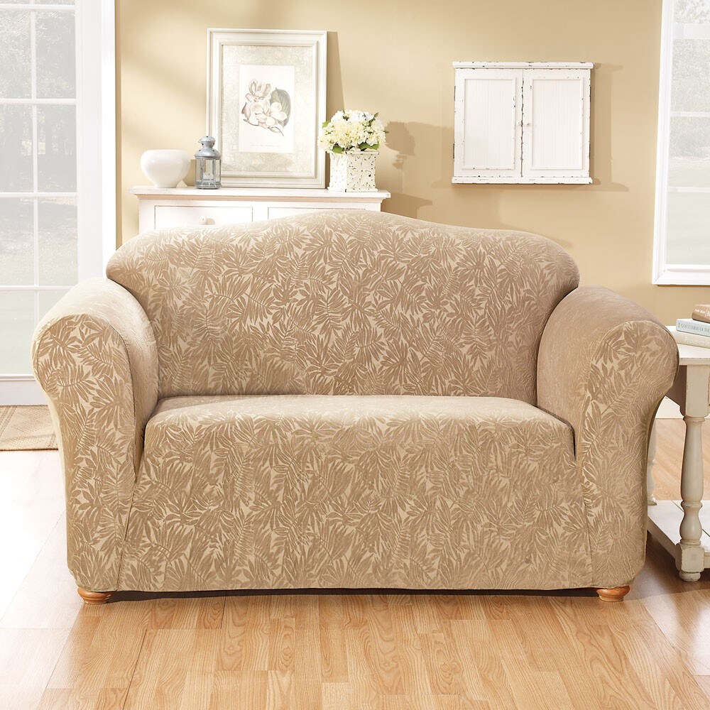 Stretch Foliage Washable Loveseat Slipcover Bed Bath & Beyond 2620337