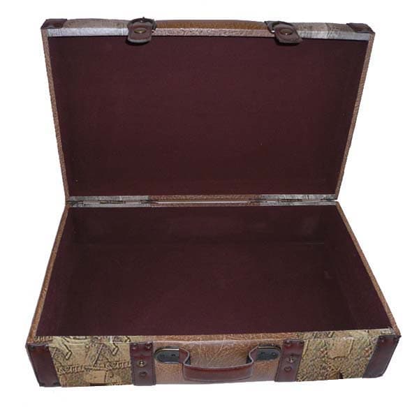 Wood LuggageStyle 2piece Decorative Trunk Boxes Bed Bath & Beyond