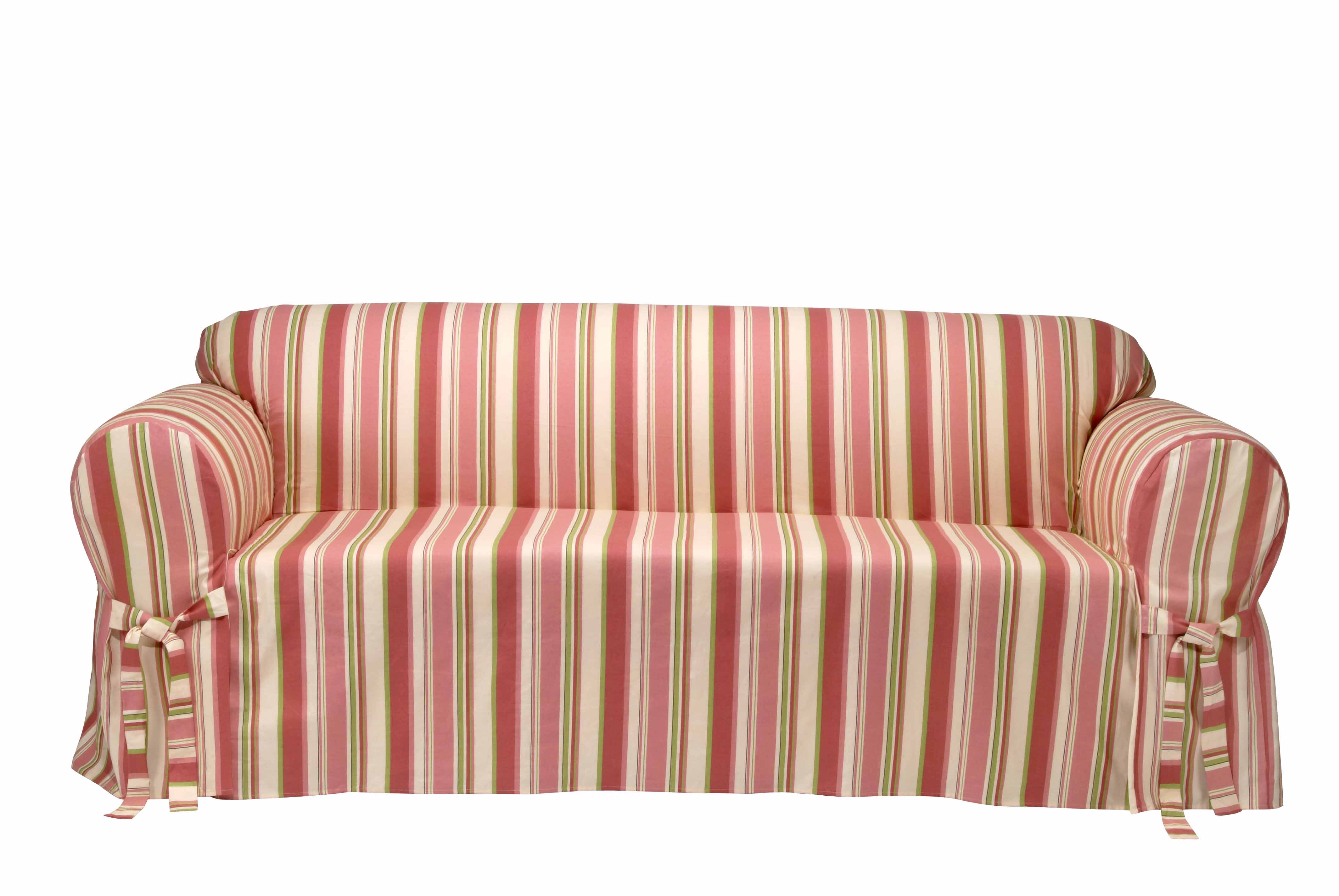 Country Stripe Loveseat Slipcover - Free Shipping Today - Overstock.com ...