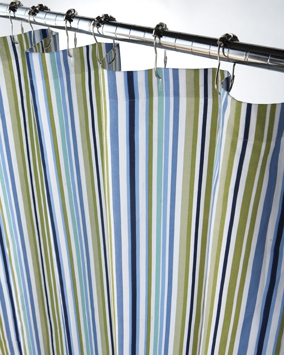 Parker Stripe Canvas Shower Curtain - Free Shipping On ...