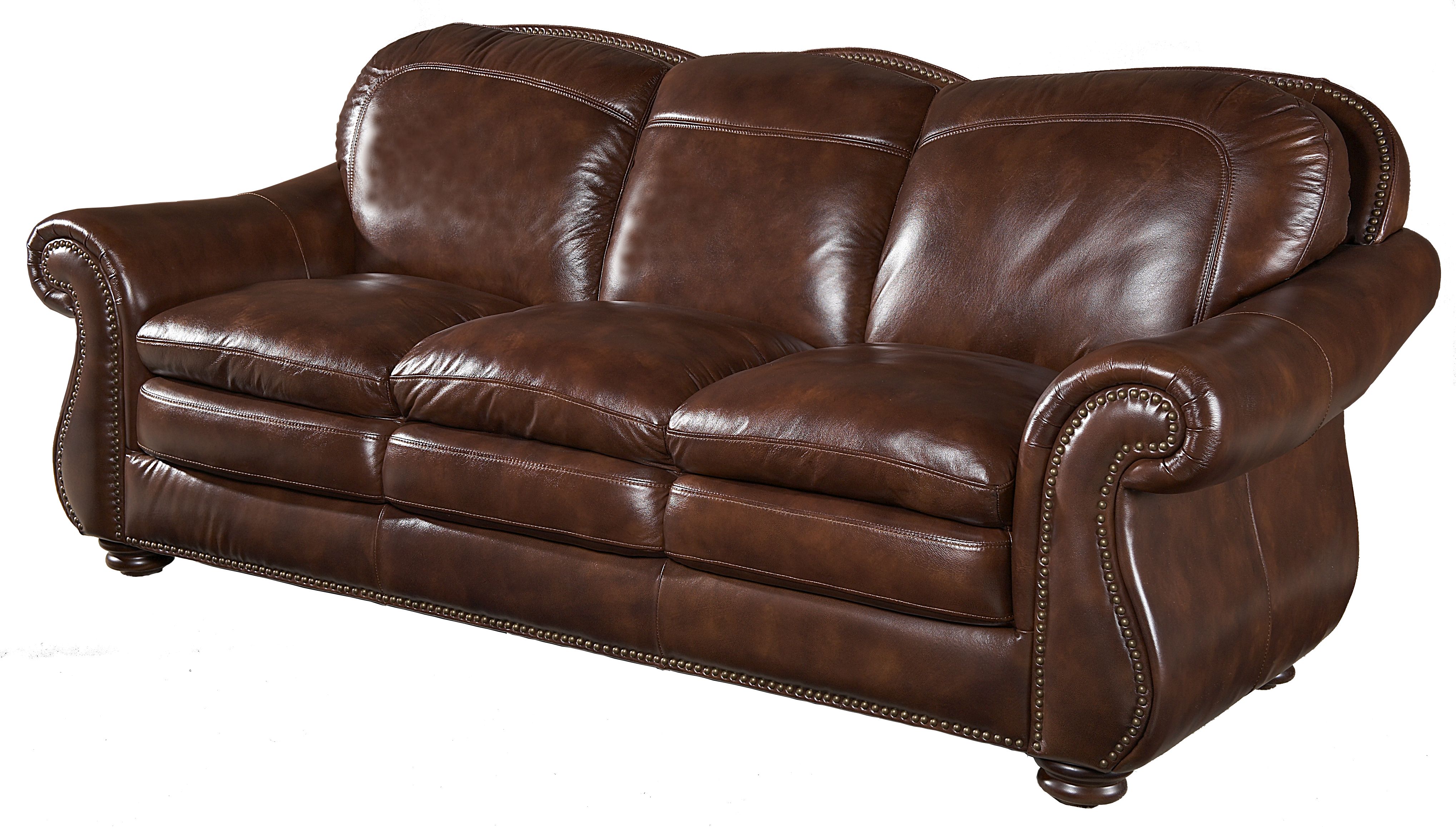 Hanover Leather Sofa - Bed Bath & Beyond - 3166885