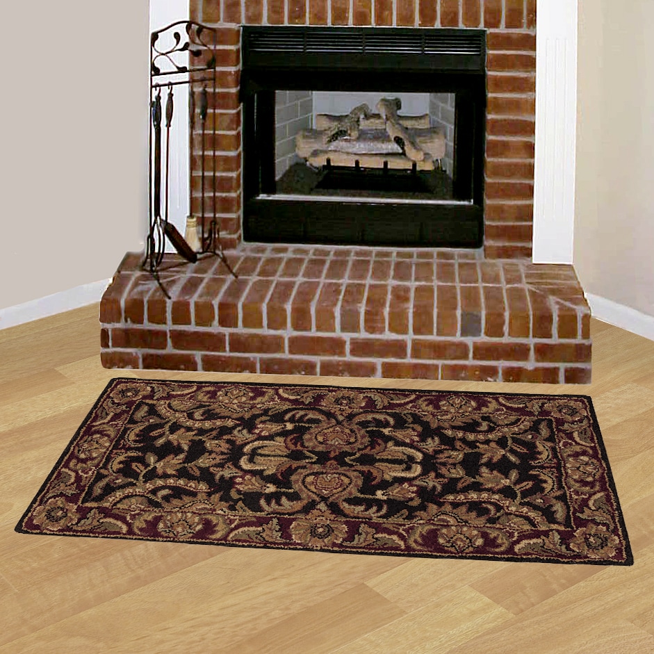 Set of Two Hand-tufted Hearth Rugs (2' x 4') - Free Shipping Today