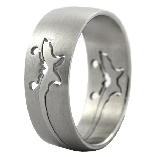 Details about   BUTTERFLY BLADE 316L STAINLESS STEEL ROCK RING 