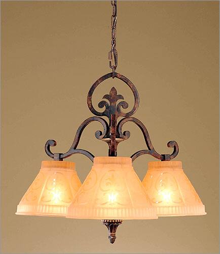 Shop Murray Feiss 3 Light Fleur De Lis Pendant Free Shipping