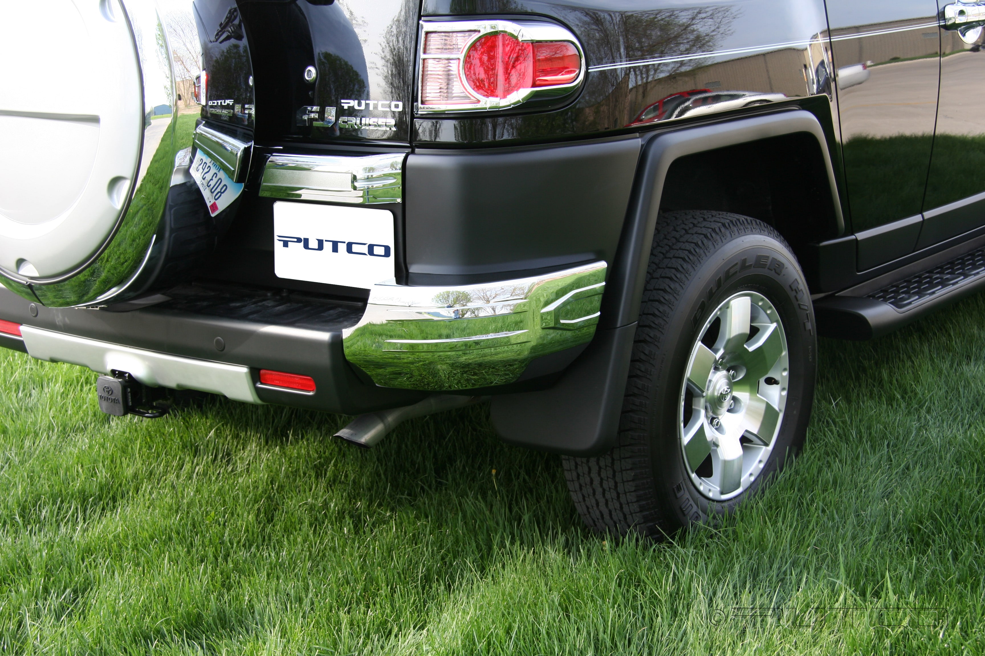 Toyota FJ Cruiser 2007-2008 Chrome Rear Bumper Corners - Bed Bath ...