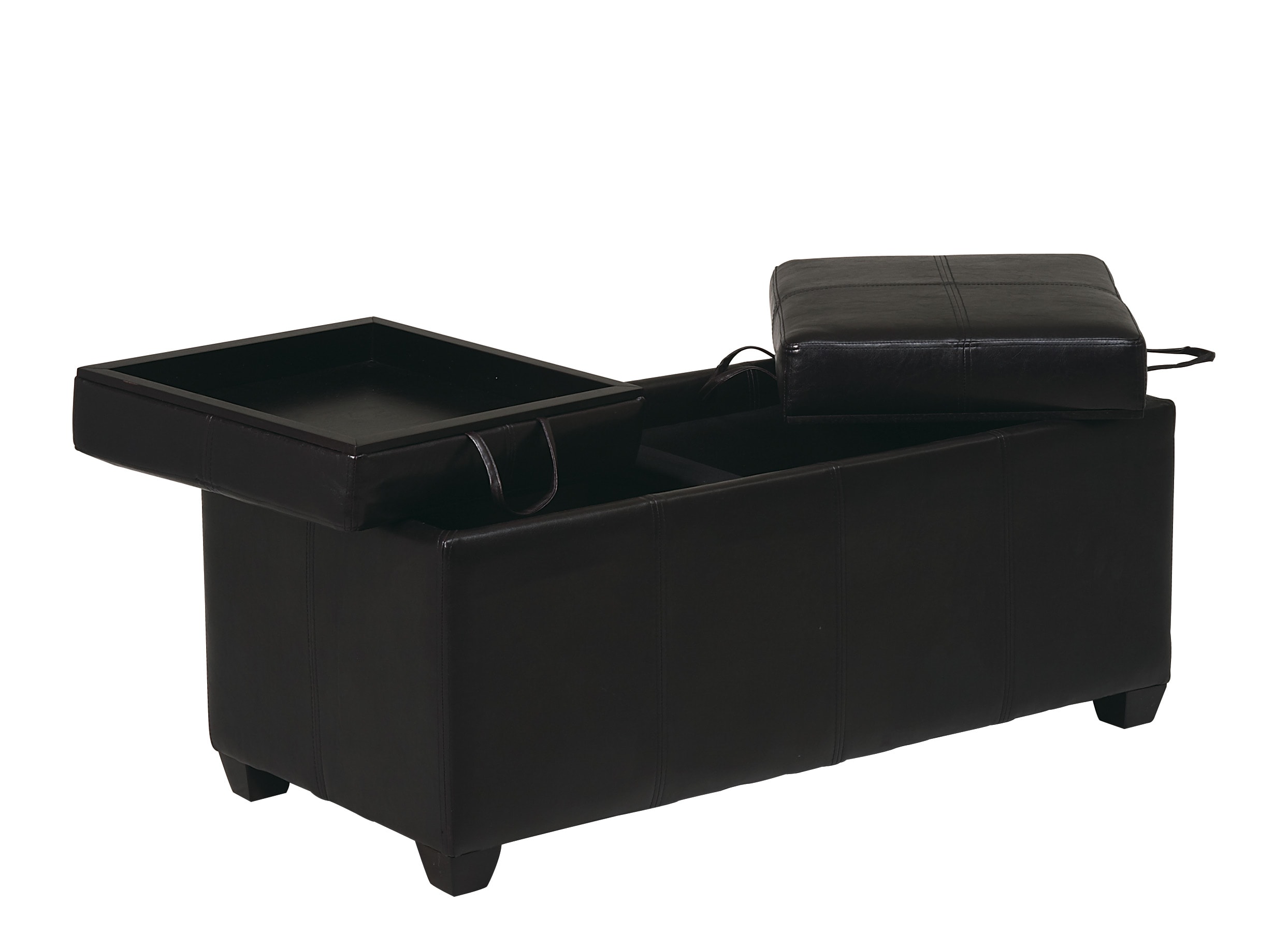 Office Star Metro Storage Ottoman with Dual Trays Bed Bath & Beyond