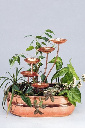 Unique Arts 5-leaf Copper Fountain - Bed Bath & Beyond - 3952371