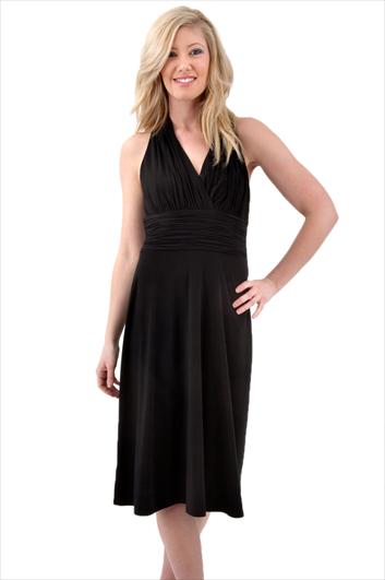 evan picone black dress