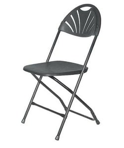 Black folding chairs online bulk